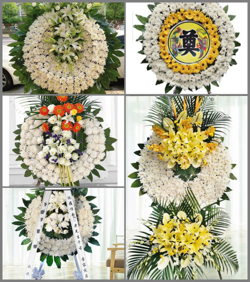 上海嘉定区华亭镇联华村花圈速递